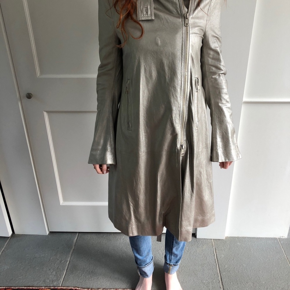 Stunning Ann Demeulemeester trench zip coat